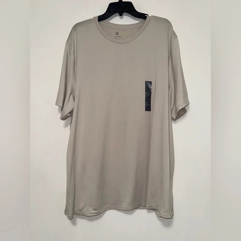Men’s All In Motion Active Short Sleeve Performance T Shirt Sand XXL NEW!